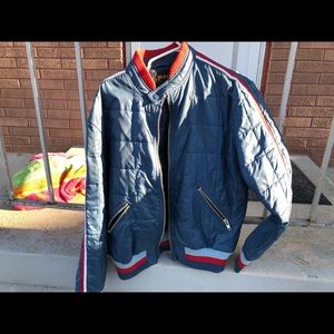 Red white and blue POP England mod jacket